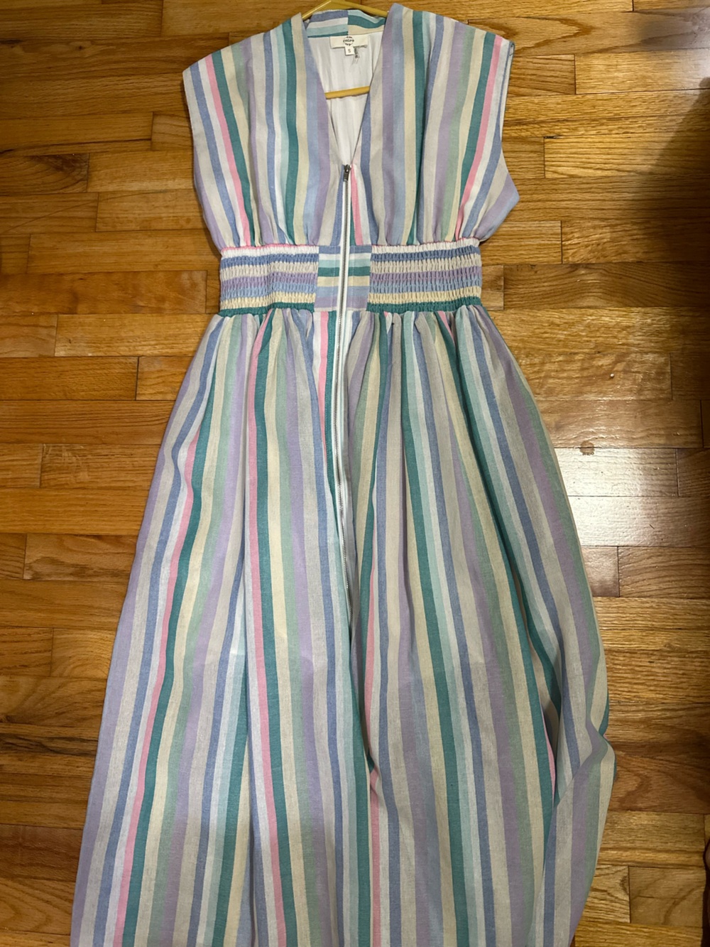 entro Pastel Multi-Stripe Maxi Dress